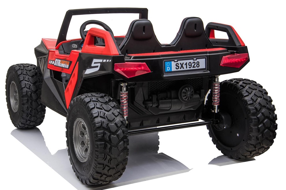 ג'יפ ממונע / רכב שטח UTV 4X4 24V כולל גלגלי גומי, צבע אדום