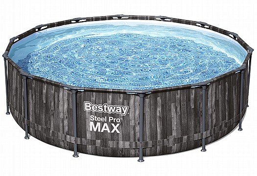 ערכת קלאסיק בריכת BESTWAY אולטרה עגולה, קוטר 427 עומק 107, Steel Pro MAX דגם 5614ZC