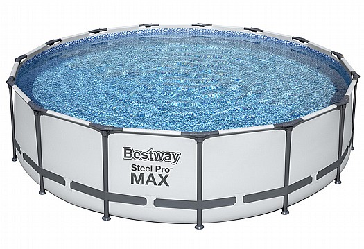ערכת קלאסיק בריכת BESTWAY אולטרה עגולה קוטר 457 עומק 107, Steel Pro MAX דגם 56488C